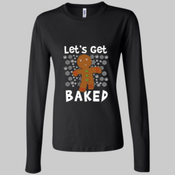 Bella Canvas Let's Get Baked T-Shirt - Picture 1 of 2